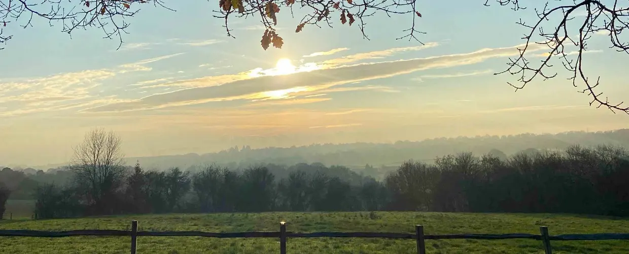 The Sussex countryside surrounding the Kingsline Solutions facility at Waldron, Heathfield