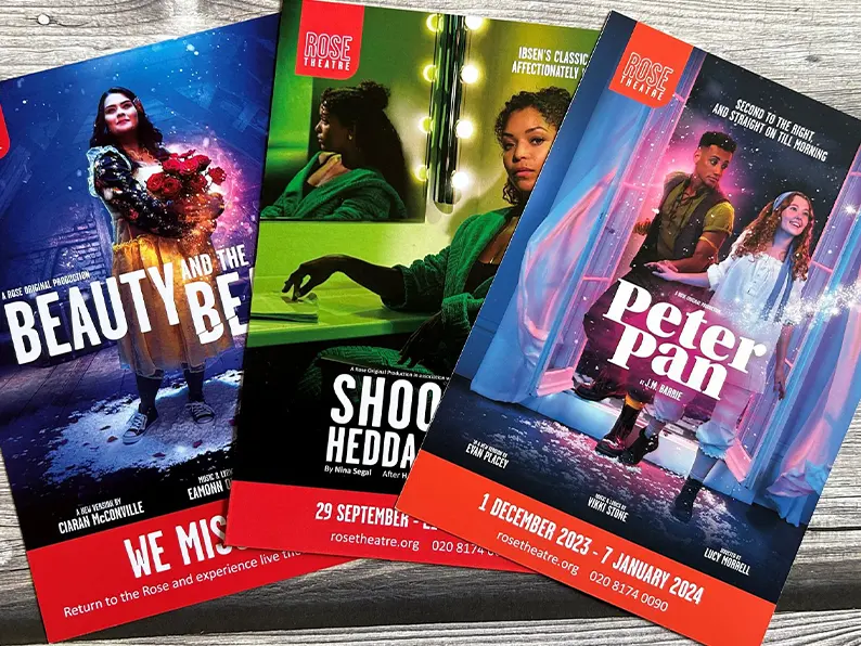 Rose Theatre campaign produced by Kingsline Solutions, East Sussex